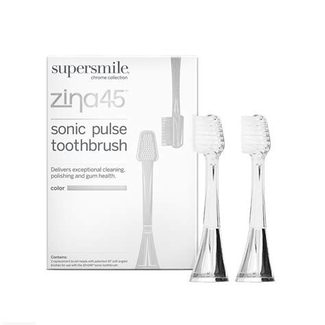 Supersmile Zina45™ Sonic Pulse Toothbrush Replacement Heads | The ...