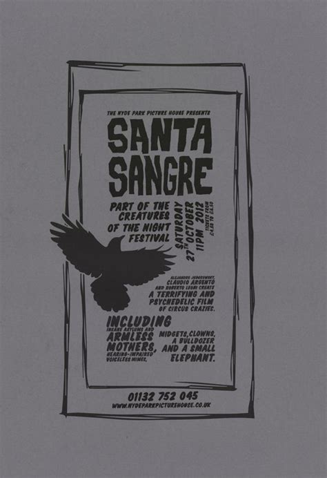 Santa Sangre Poster by Mike Williams, via Behance | Leeds college of ...