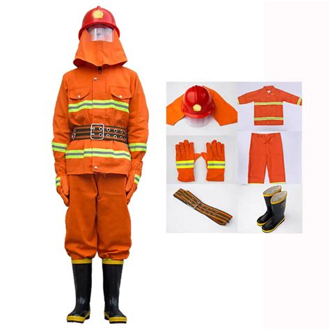 Fire Fighting Suit Safety Clothes Fireproof Flame retardant Protective ...