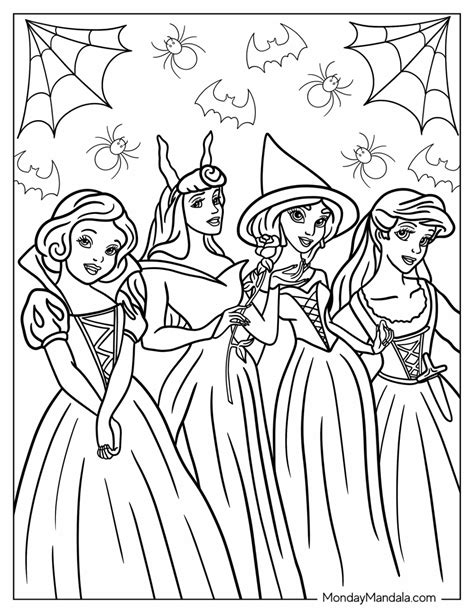 24 Disney Halloween Coloring Pages (Free PDF Printables)