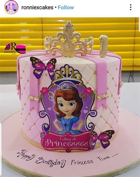 Sofia the first birthday cake – Artofit