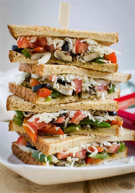 15 min Easy and Healthy Italian Flavored Veggie Sandwich Recipe ...