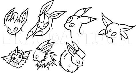 How To Draw Eeveelutions: Step by Step Drawing Guide