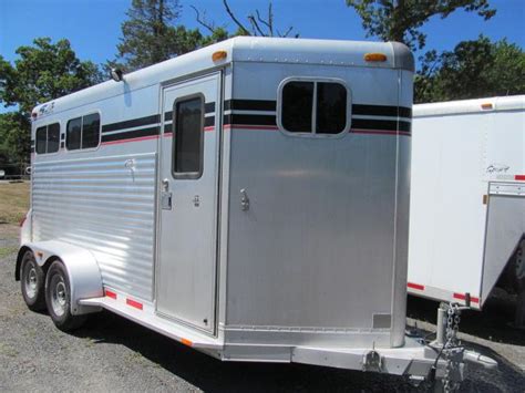 2000 Four Star 2 Horse Slant Bumper Pull Horse Trailer | Two Horse ...