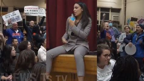 AOC Dances in the Face of Angry Protestors at Town Hall – It's On News