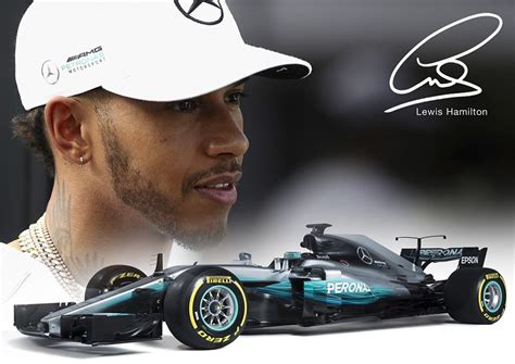 Lewis Hamilton poster 2017 # 59 - signed (copy) - Formula 1 Merchandise ...