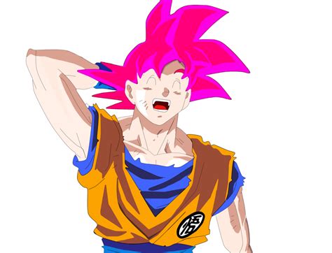 SSG Goku (Pink Hair) by Squad8Star on DeviantArt