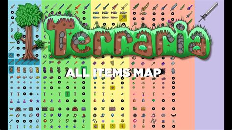 Terraria all items map (P.C) - YouTube