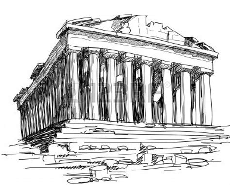 Greece Parthenon sketch | Greece drawing, Greece art, Parthenon