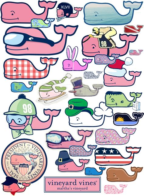 Vineyard Vines Whales Clipboard Graphic | Vineyard vines stickers ...