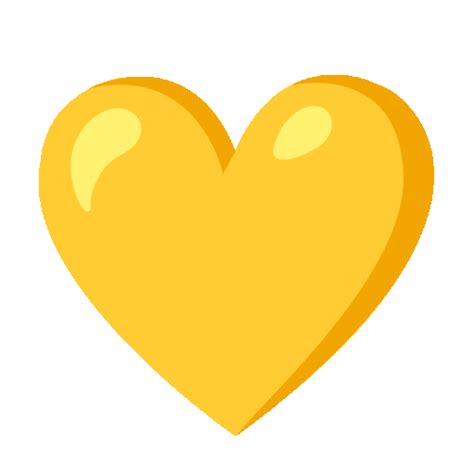 💛 Gult Hjerte Emoji on Noto Color Emoji, Animated 14.0