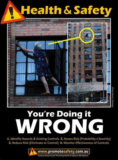 Health & Safety - You're Doing it Wrong. Window cleaning at height ...