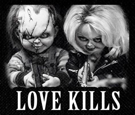 Chucky & Tiffany Love Kills 4.5x4" Printed Patch