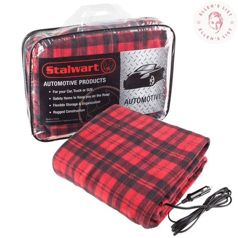 Electric Heater Car Blanket- Heated Travel Throw Electric Blanket for ...