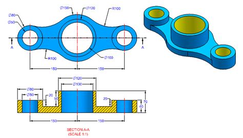 AutoCAD_3D_Exercise_3 | Autocad training, Autocad, Learn autocad