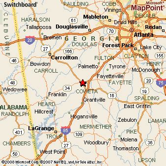 Where is Newnan, Georgia? see area map & more