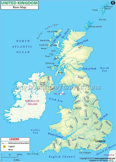 Map Of England With Mountains And Rivers - Darsie Francesca