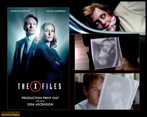 The X Files Dana Scully Abduction Print Out original TV series prop