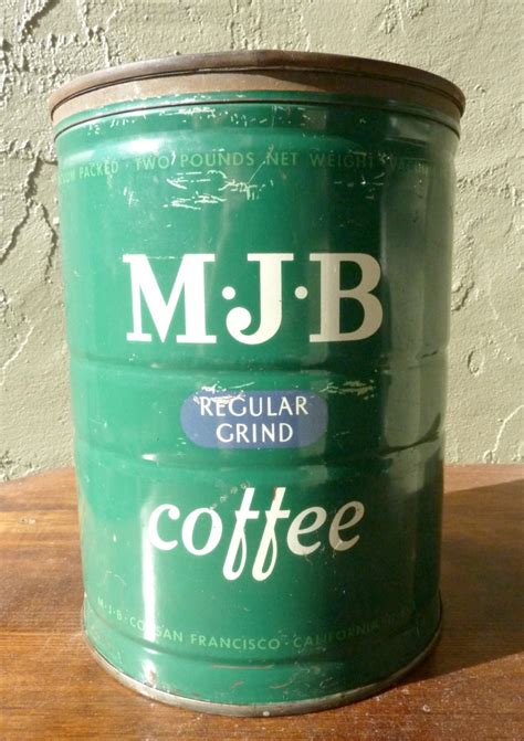 1950s MJB Coffee Can / Tin / Vintage by BlueSugarVintage on Etsy