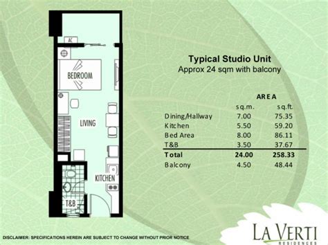 Price & Floor Plan - LA VERTI RESIDENCES-MANILA