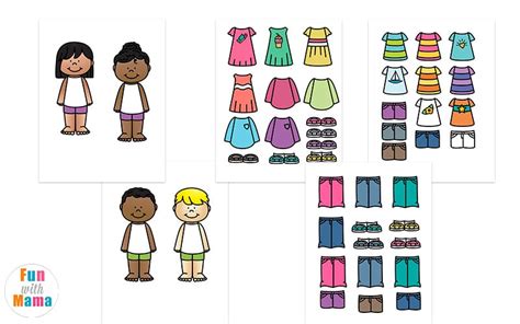 Printable Paper Dolls For Preschool