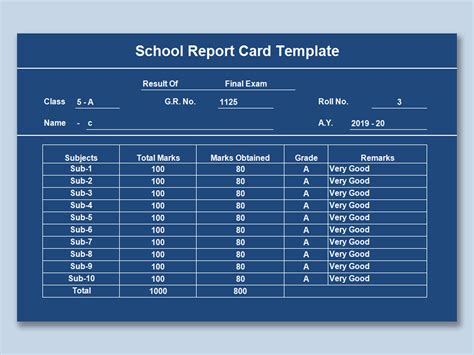 Nice Student Mark Sheet In Excel Format Pdf Construction Weekly Report ...