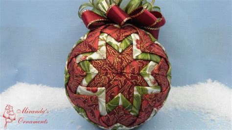 Basic Quilted Christmas Ornament Tutorial - English | Sewn christmas ...