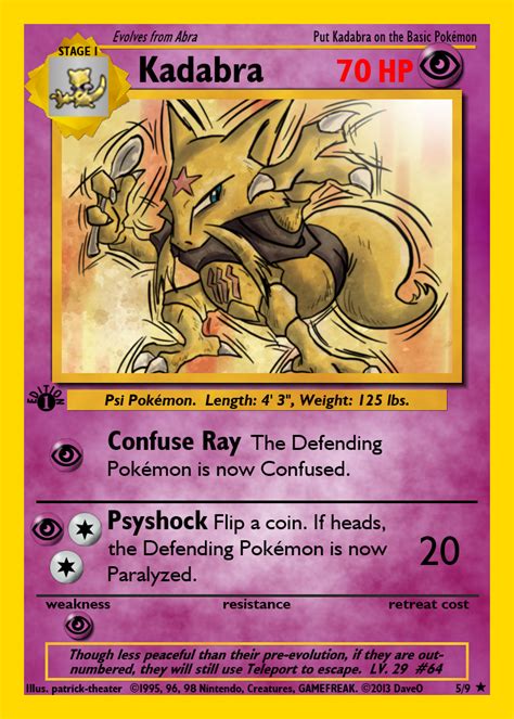 5 of 9 Kadabra Custom Pokemon Card by IAmTheDaveO on DeviantArt