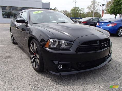 Pitch Black 2012 Dodge Charger SRT8 Exterior Photo #81096171 | GTCarLot.com