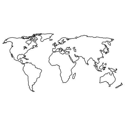 World Map | World map tattoos, Map tattoos, World map outline