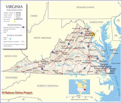 Southern Virginia Map