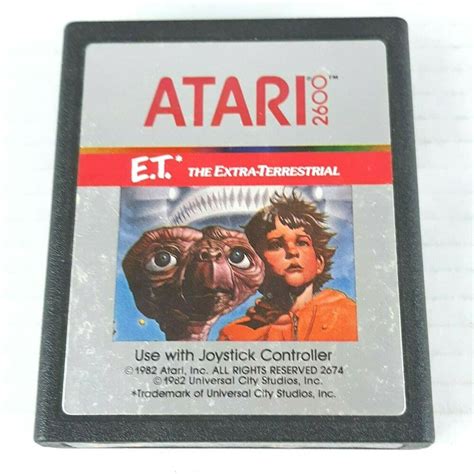 Atari 2600 ET The Extra Terrestrial Video Game Cartridge 1982 | eBay ...