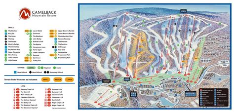 Camelback Ski Resort Trail Map | SkiCentral.com