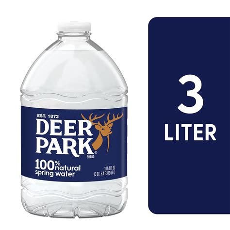 DEER PARK Brand 100% Natural Spring Water, 101.4-ounce plastic jug ...