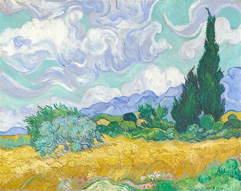 Van Gogh, A Wheatfield with Cypresses - ColourLex