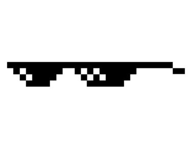 Deal With It Glasses Small transparent PNG - StickPNG