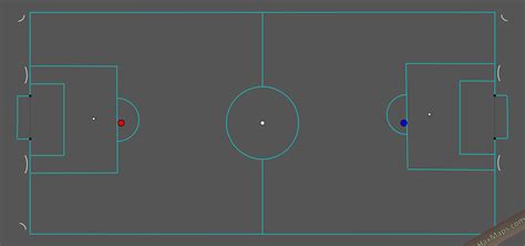 HaxMap preview: Duvarli Real Soccer by uzayli | HaxBall Maps