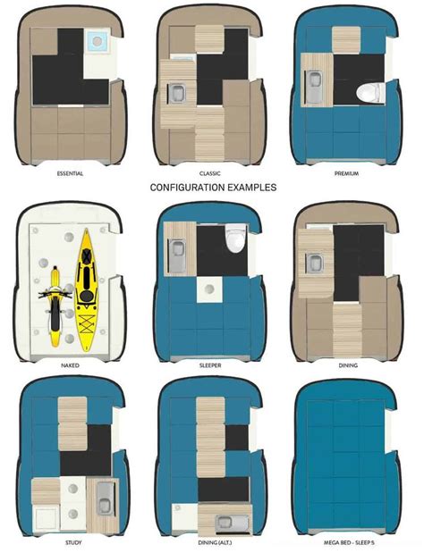 Happier Camper HC1 trailer floor plan