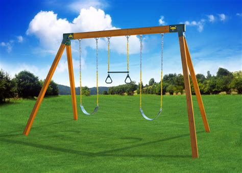 Small A-Frame Classic Cedar Swing Set | Affordable & Backyard Models