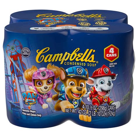 Campbell's Condensed Paw Patrol Awesome Shapes Pasta With Chicken in ...