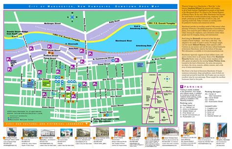 Manchester NH Tourist Map