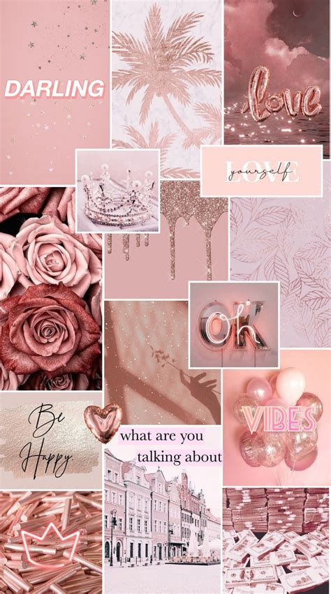 Rose gold aesthetic wallpaper 🍭 | Rose gold wallpaper iphone, Pink ...