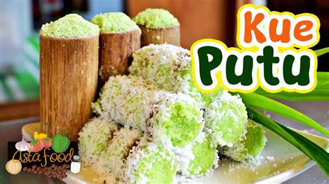 Indonesian Hot Street Food PUTU Cake (Kue PUTU) [Eng Subtitle] - Asta ...