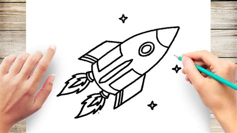 How To Draw Spaceship Easy - YouTube