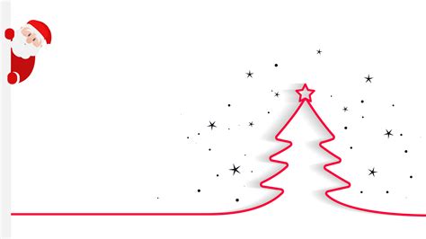 Santa Christmas Tree Minimal Wallpapers | HD Wallpapers | ID #29797