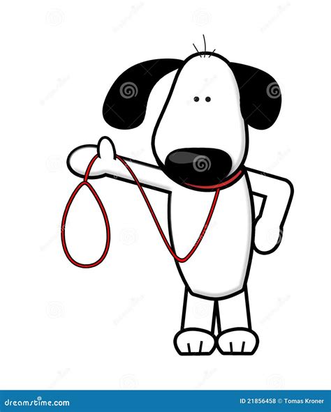 Dog Walking Cartoon Royalty Free Stock Photos - Image: 21856458