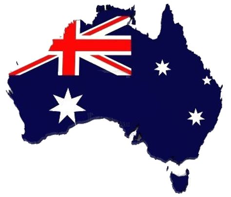 Flag Australia map logo - tshirtsrus.com.au