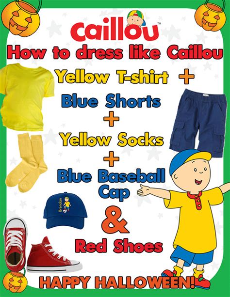 Caillou Halloween Fun: DIY Caillou Costume - Caillou