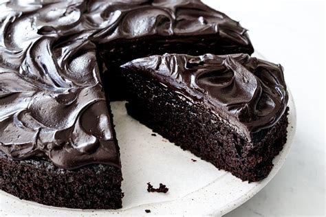 Sour Cream Chocolate Cake with Glossy Chocolate Frosting | Love and ...