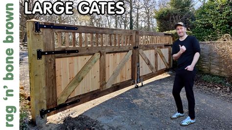 How To Build A Wood Driveway Gate - Encycloall